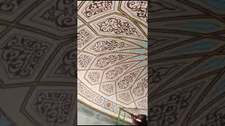 Melihat lebih dekat. Motif ornamen masjid Nabawi. #kaligrafimasjid #kaligrafi