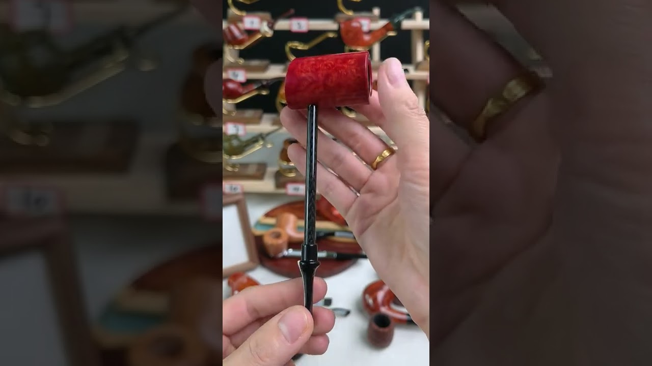 MUXIANG Orange Smooth Poker Tobacco Pipe