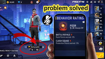 How To Fix Mic Muted Due To low BEHAVIOR RATING Free Fire Problem