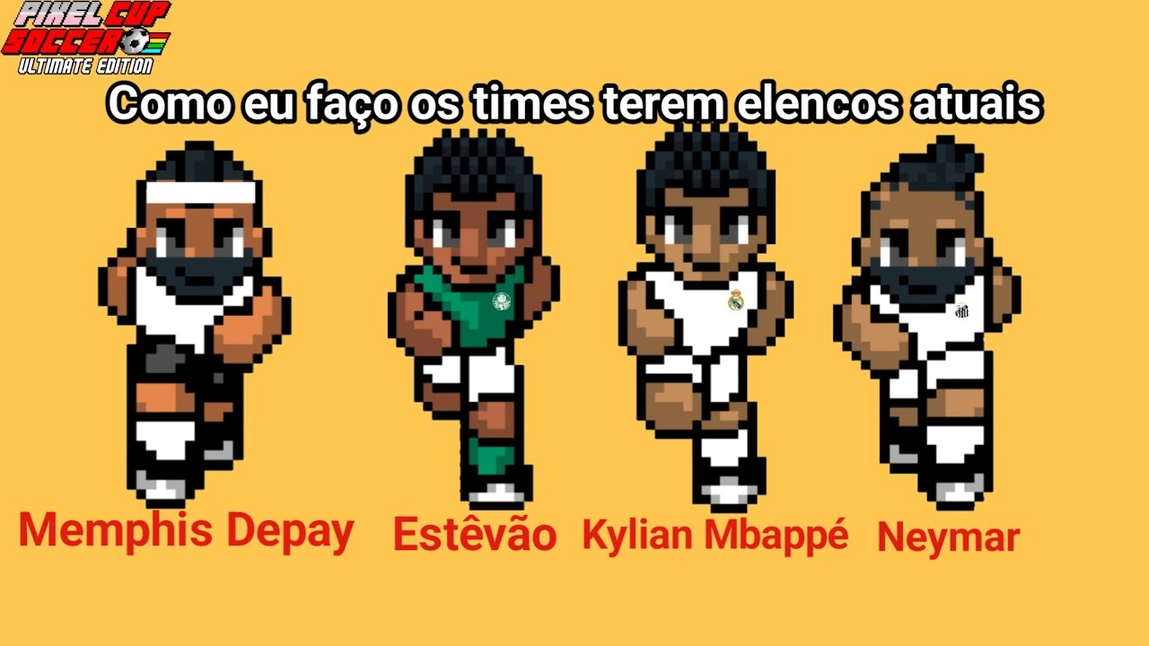 Como edito os times no Pixel Cup Soccer Ultimate Edition