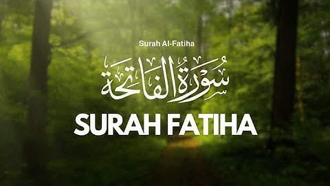 SURAH -AL FATIHA | Mishary Rashid Alafasy | سوره الفاتحه | مشاري بن راشد العفاسي