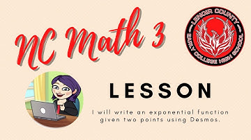 Exponential Model from Two Points on Desmos