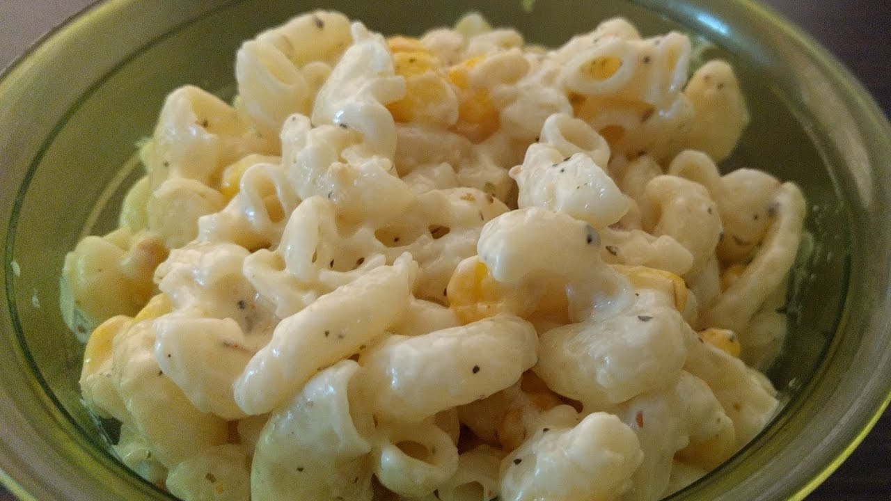 कॉर्न चीझ पास्ता / Corn Cheese Pasta/ white sauce pasta YouTube