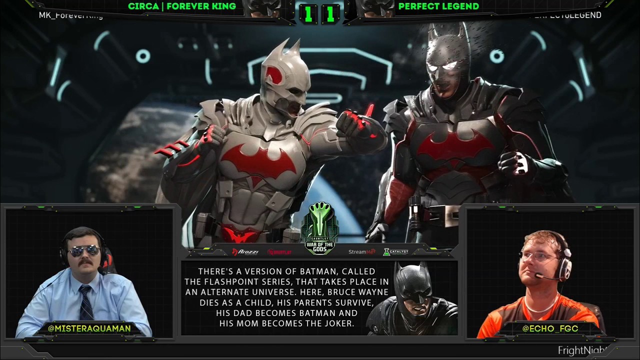 Injustice 2 - War of the Gods w1 - Perfect Legend Vs Forever King - Epic Batman Mirror