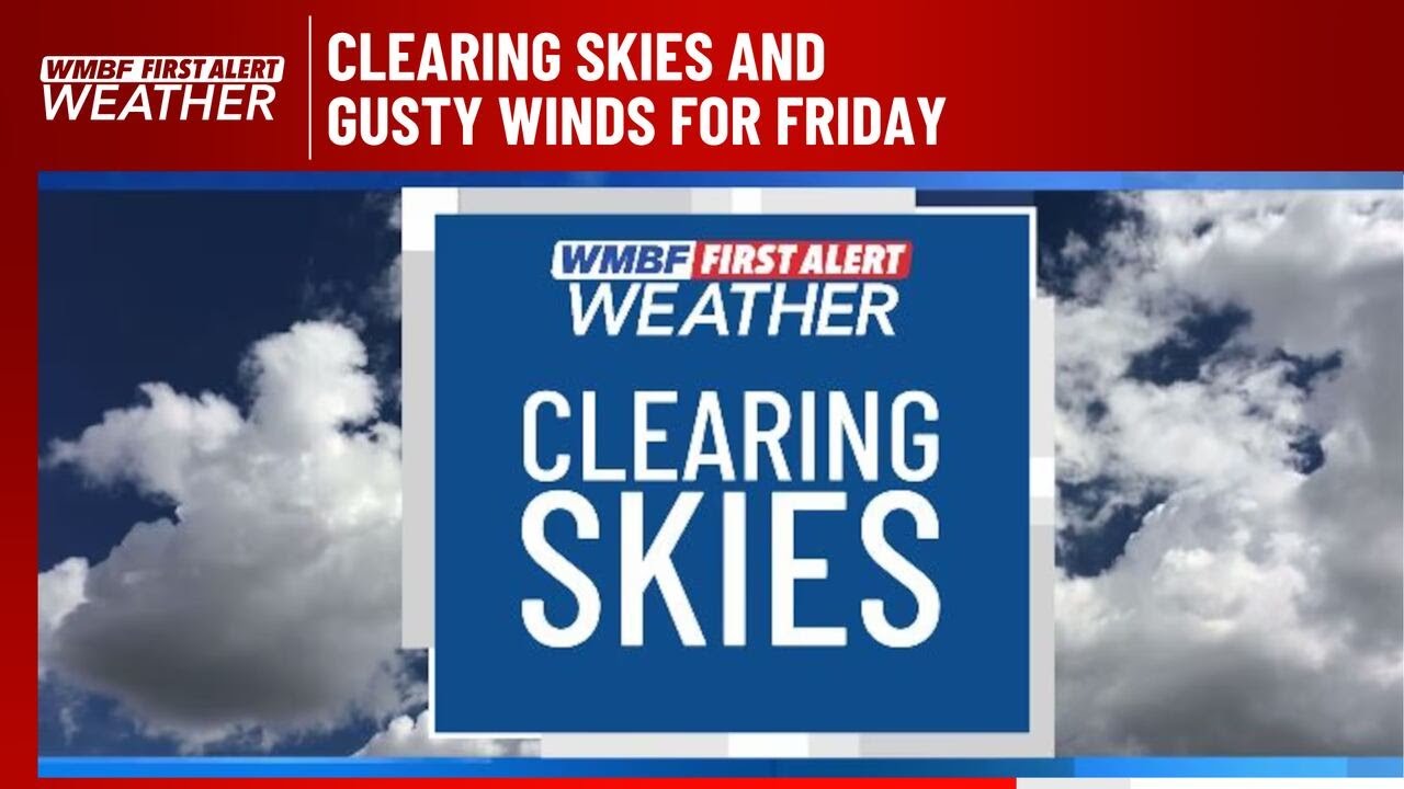 FIRST ALERT: Clearing skies and gusty winds for Friday - YouTube