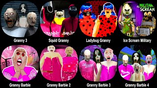 ALL GRANNY MOD | Granny 3,Squid Granny,LadyBug Granny,Ice Scream Military,Granny Barbie 1+2+3+4 screenshot 4