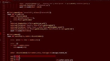 How to make a server info + user info command (in python) DISCORD BOT part 7