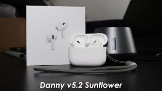 NEW AirPods Pro 2 Clone! Danny v5.2 Sunflower (Airoha 1562AE) - Improved 90% ANC & Transparency Mode