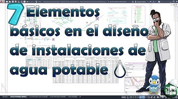 Instalación de agua potable 💧_7 elementos básicos en el diseño de proyectos de inst de AP