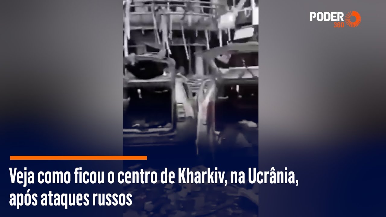 Veja como ficou o centro de Kharkiv, na Ucrânia, após ataques russos