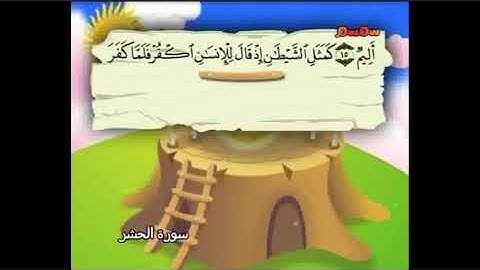 تلاوة سورة الحشر من آية (١٥) الى آية (٢٠)