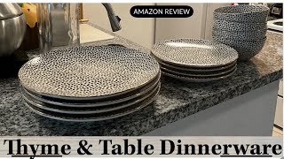 Thyme & Table Black & White Polka Dot Amazon Review