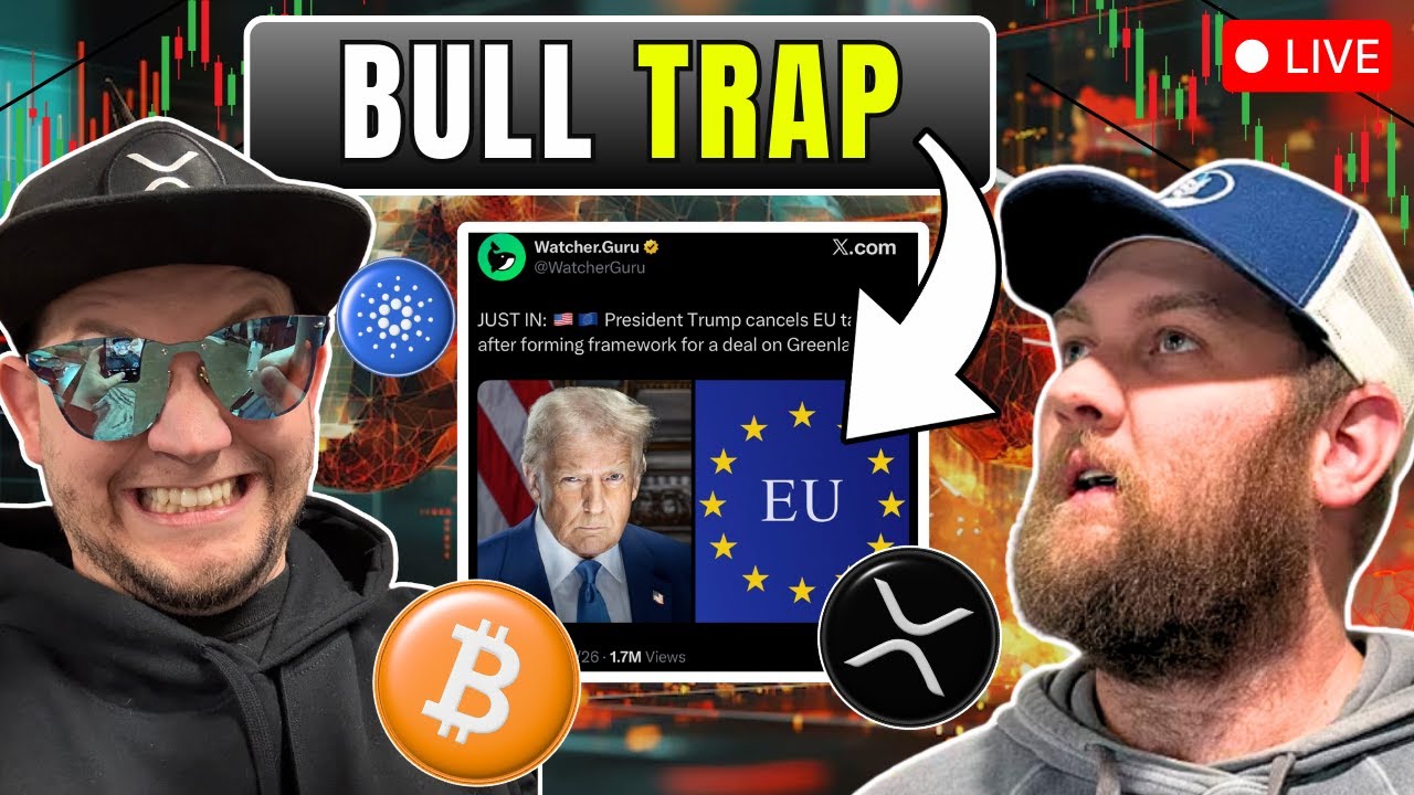 Volatile Bitcoin & Crypto Bounce as Trump Eases Fear of War