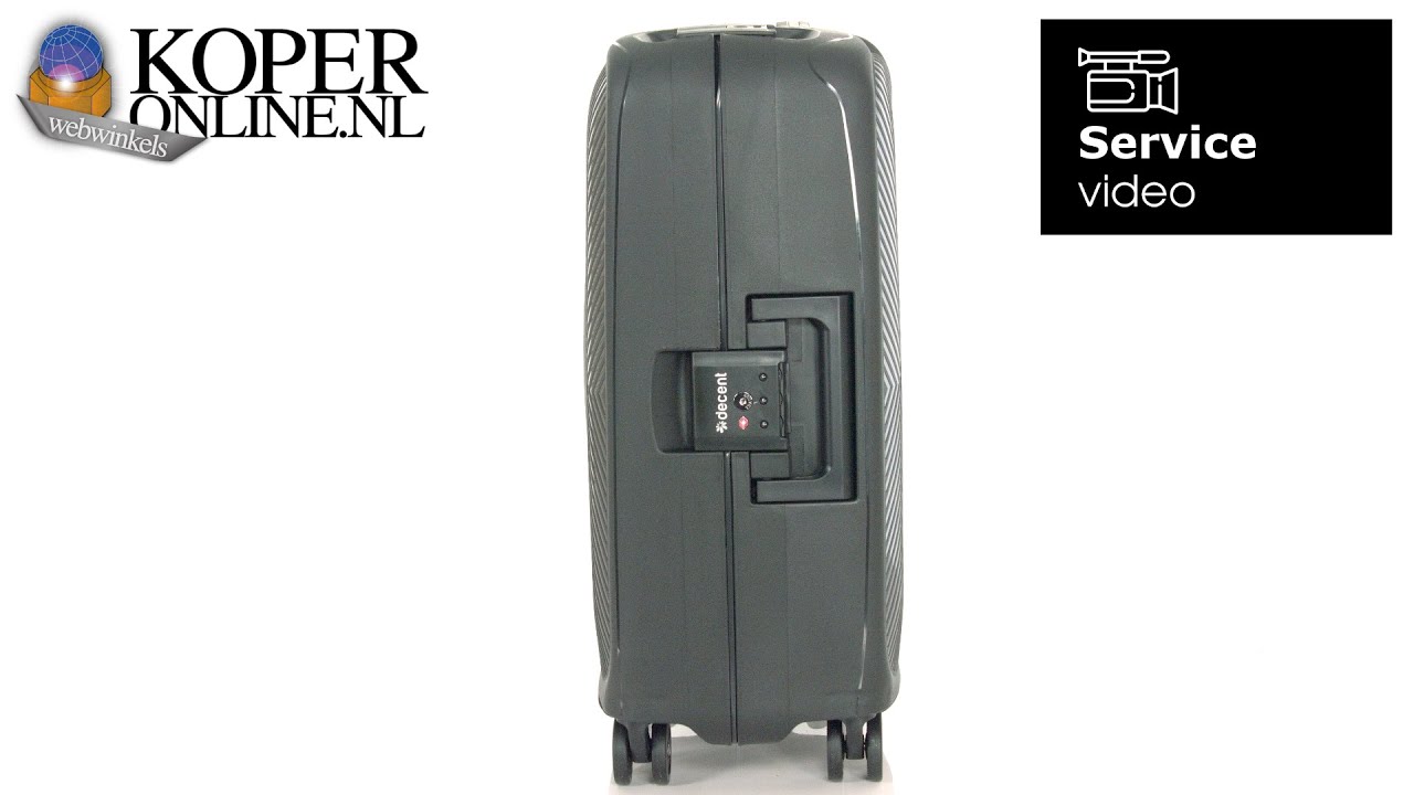 Instellen Cijferslot Decent Axiss Fix Koffer