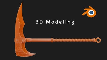 Axe 3D Modeling (Blender) | time - Lapse