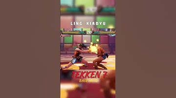 TEKKEN 7 Ling Xiaoyu CHARACTER RAGE ART #tekken7 #shorts
