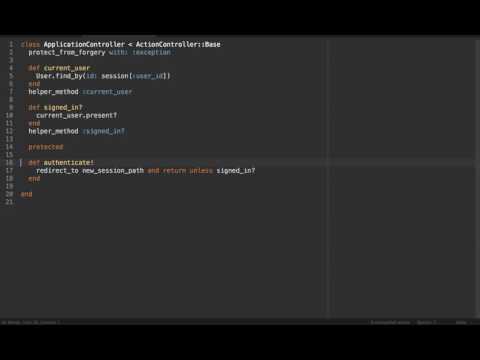 Basic Rails Authentication