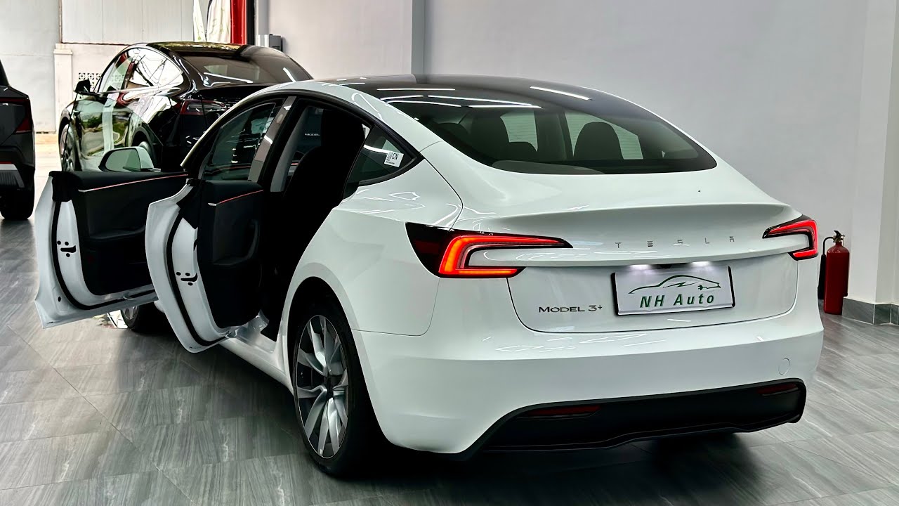 New 2024 Tesla Model 3+ Interior and Exterior Walkaround 4K - YouTube