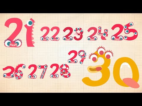 Endless Numbers Learn To Count From 21 To 30 Simple Addition With The Adorable Endless Monsters 