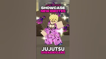 NEW EMOTES IN JJS!! #jujutsushenanigans #roblox #shenanigans #jjk #jjs #jojo #anime