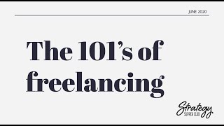 The 101s of Freelancing
