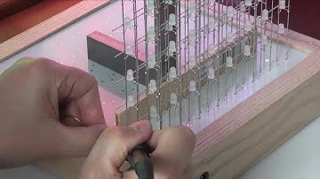 Construction of an 8x8x8 RGB LED Cube. Part 6: Cube Final Assembly