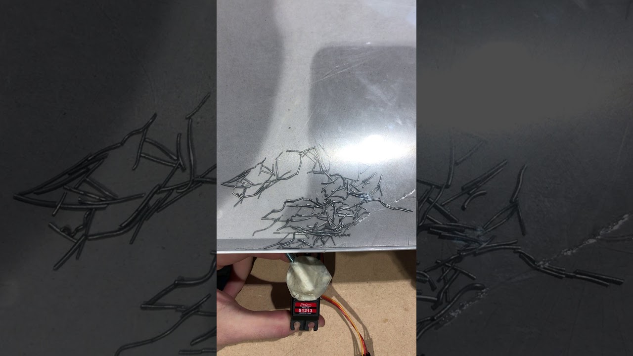 Servo with and metal shavings YouTube