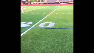 NFL Free Agent Dawan Nolton Linebacker/Fullback Combine Drills