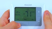 Theevohomeshop Co Uk How To Lock And Unlock A Honeywell T4 Series Thermostat Youtube