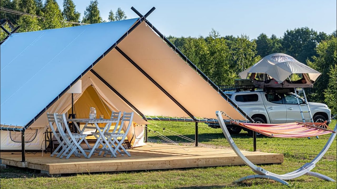 Nowe Glamping namioty na Mazurach niedaleko Mrągowa / Luxury glamping