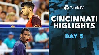 Alcaraz & Monfils Clash; Draper Battles Auger-Aliassime | Cincinnati 2024 Day 5 Highlights screenshot 4