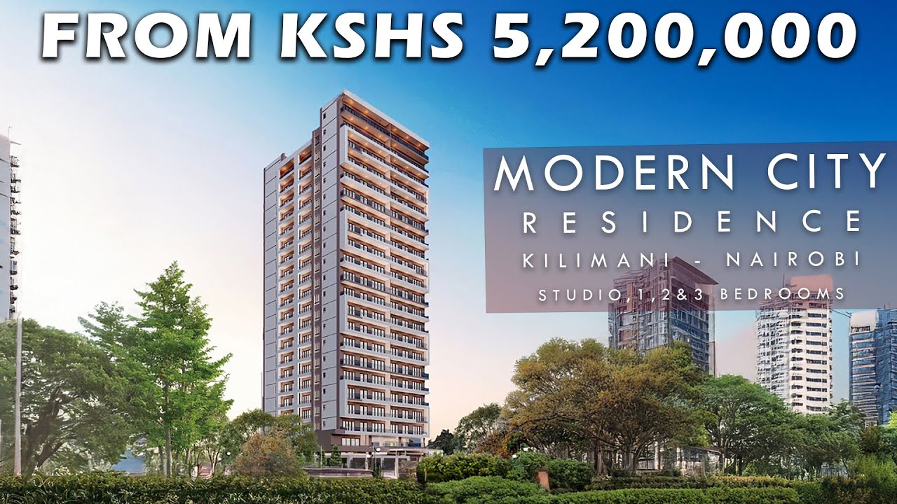 Студии, квартиры с 1, 2 и 3 спальнями на продажу | MODERN CITY - Kilimani