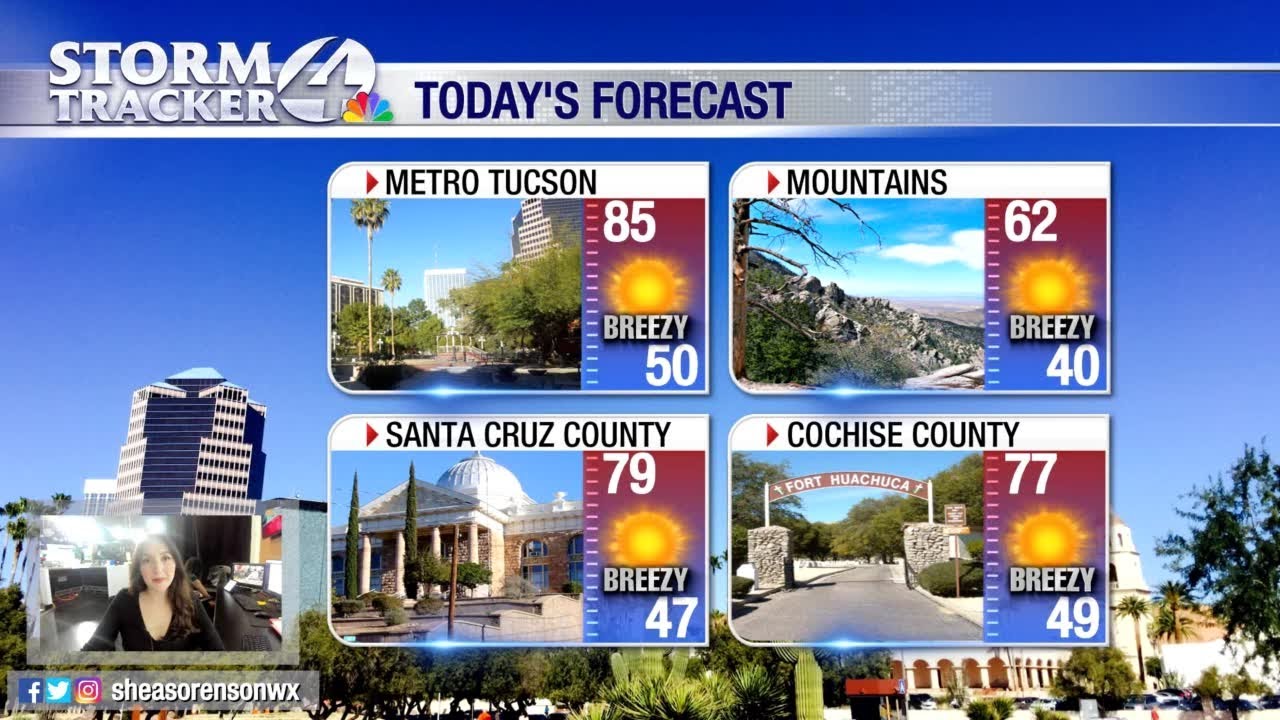 Warm and breezy day ahead with damaging wind possible tomorrow. - YouTube