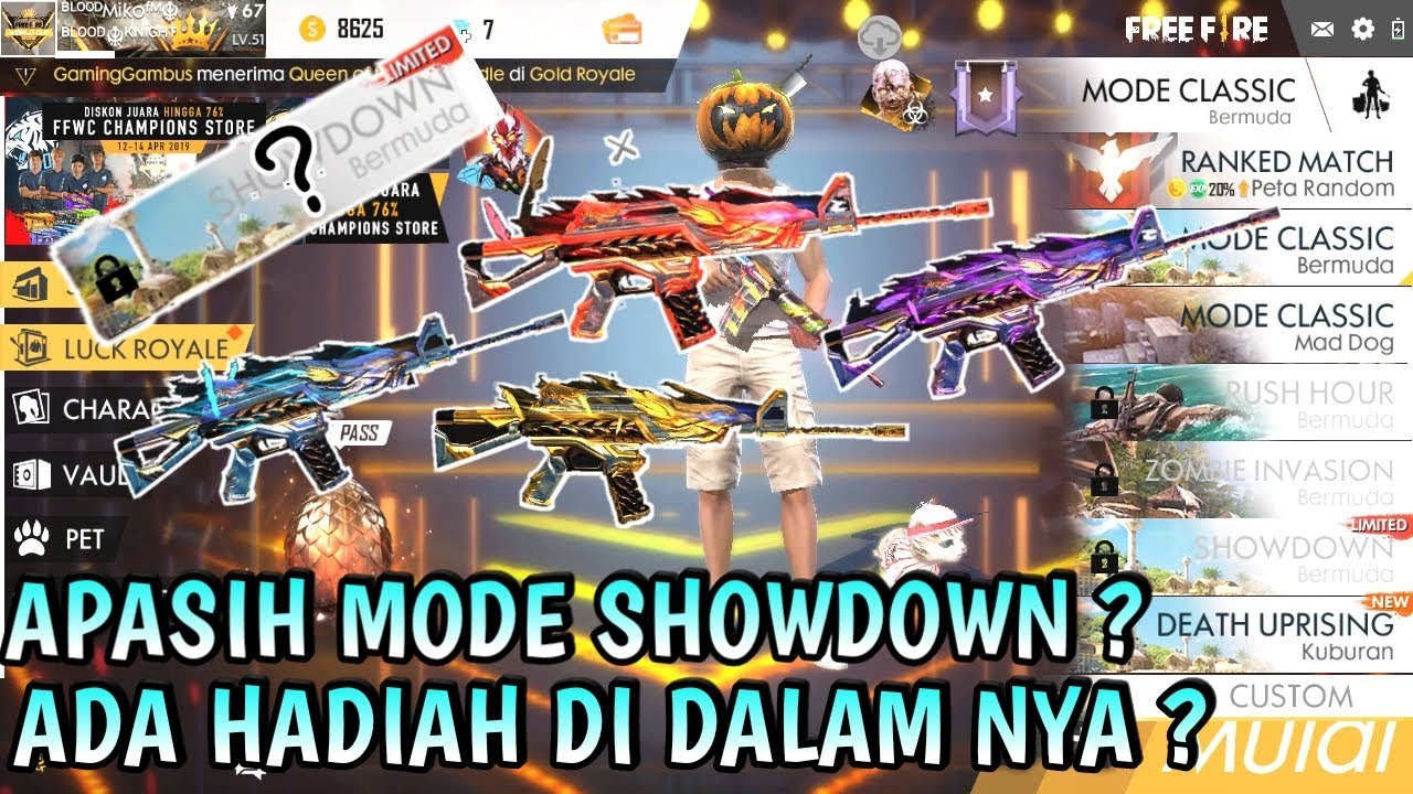 Apa Sih Mode Showdown Itu Free Fire Indonesia Youtube