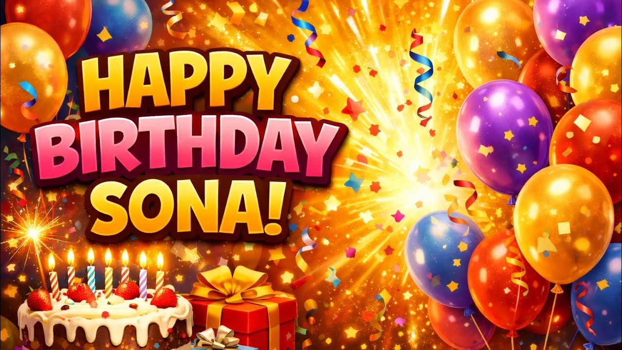 Happy Birthday Sona 🎉 | Sona Birthday Song 🎂 | Special Birthday Wishes Song