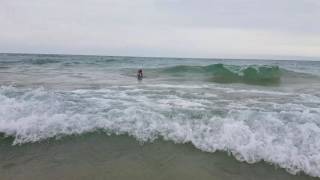 Waves of Lake Michigan in via note 7