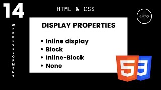 Display Properties in CSS | Learn HTML & CSS | HTML Tutorial | CSS Tutorial