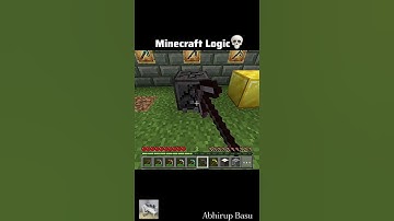 Minecraft Logic Be Like: Gold Pickaxe = Trash 😂😭