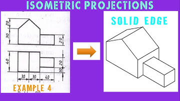 ISOMETRIC PROJECTIONS - EXAMPLE 4|SOLID EDGE| CAED CAEG | LEARN AND DRAW |