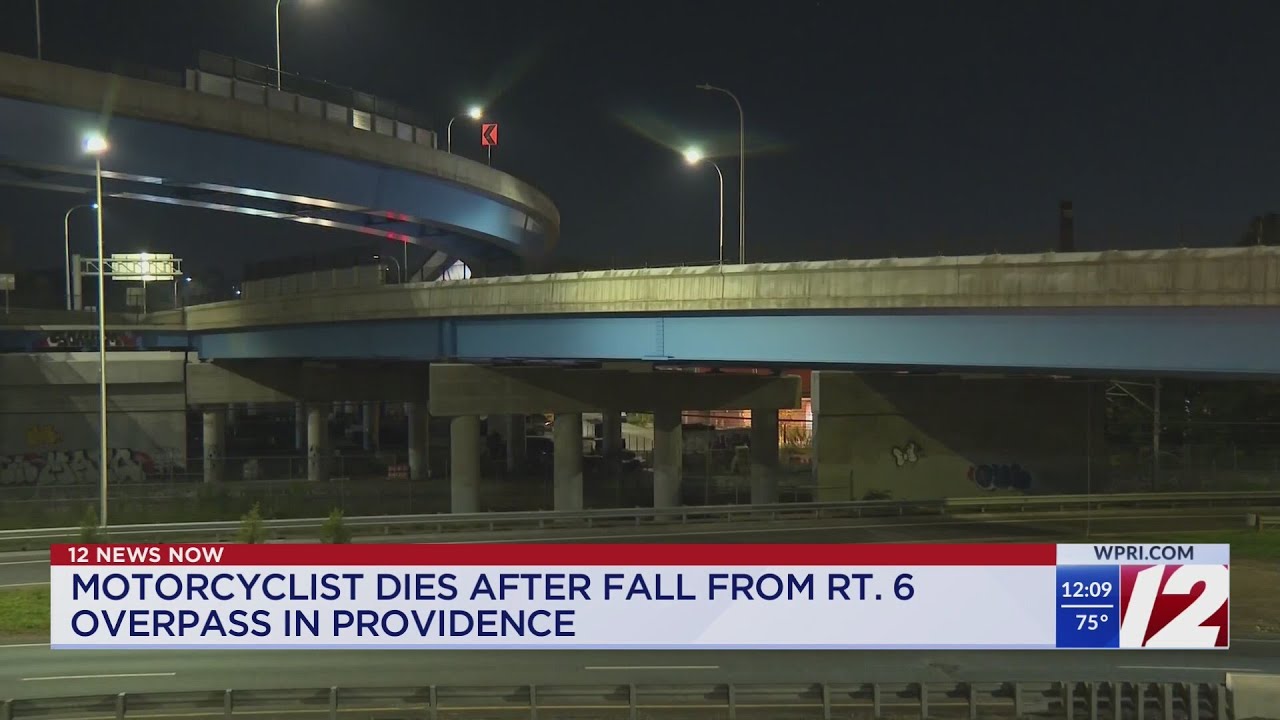 Motorcyclist dies after fall from Route 6 overpass in Providence