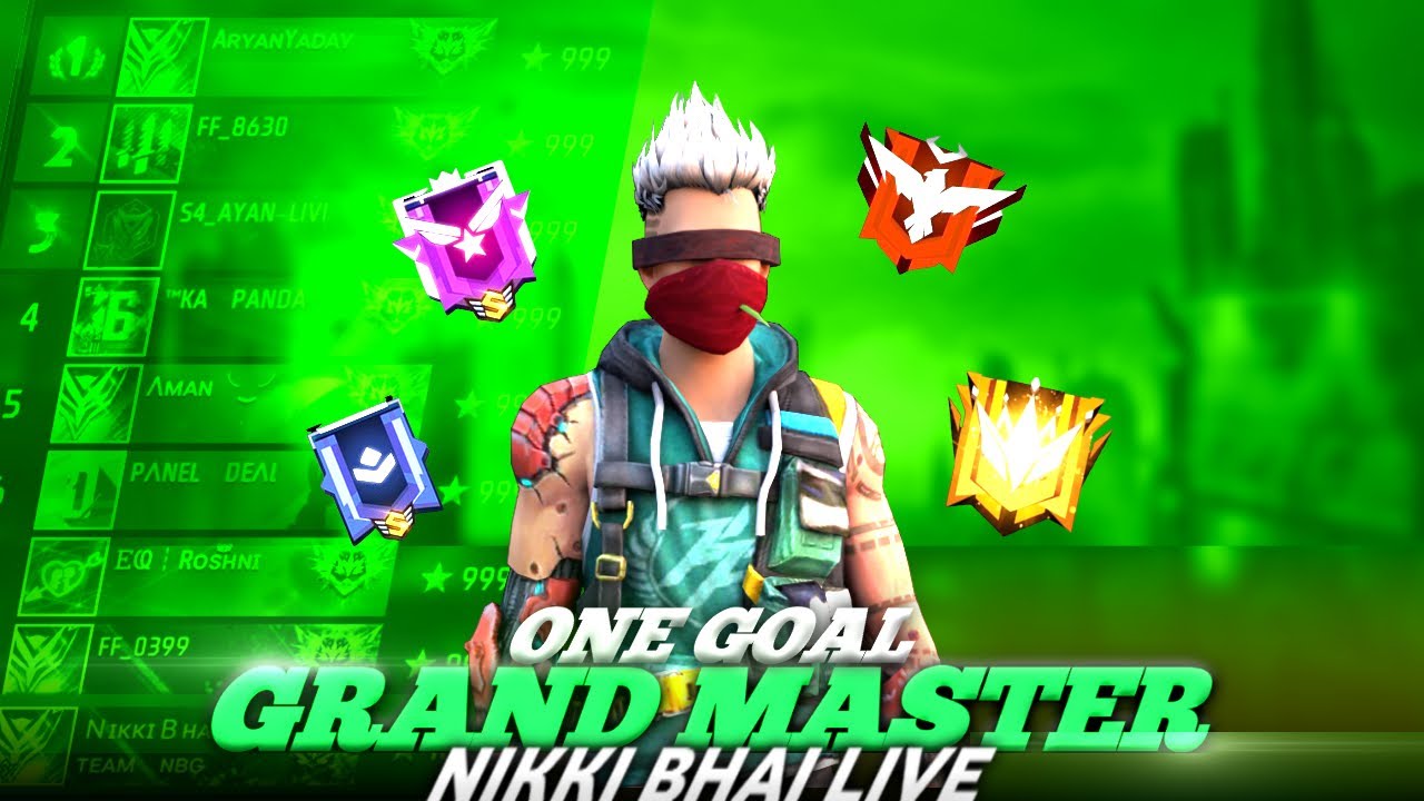 Grand Master Live Rank Push Free Fire Telugu - Nikki Bhai is Live ...
