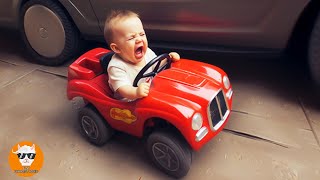 Funny Babies Have Troubles with Cars || Just Funniest