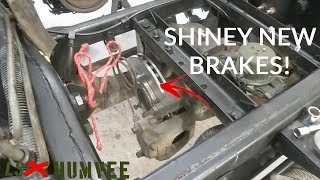 Shiney New Brakes and Half Shafts! and I met Leroy the Savage! - LSxHumvee Hummer H1 Brake System
