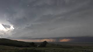 Severe storm time lapse west of Capitol, MT July 7, 2020.
