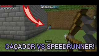 CAÇADOR VS SPEEDRUNNER COM MEU IRMÃO GABRIEL NA WORLD GAMES HR! | MINECRAFT