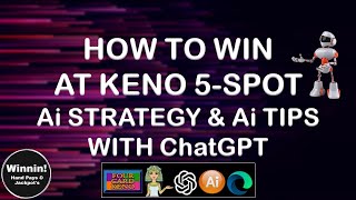 HOW TO WIN AT KENO 5SPOT AI STRATEGY & AI TIPS #shorts #keno #multicard #casino  #kenojackpot