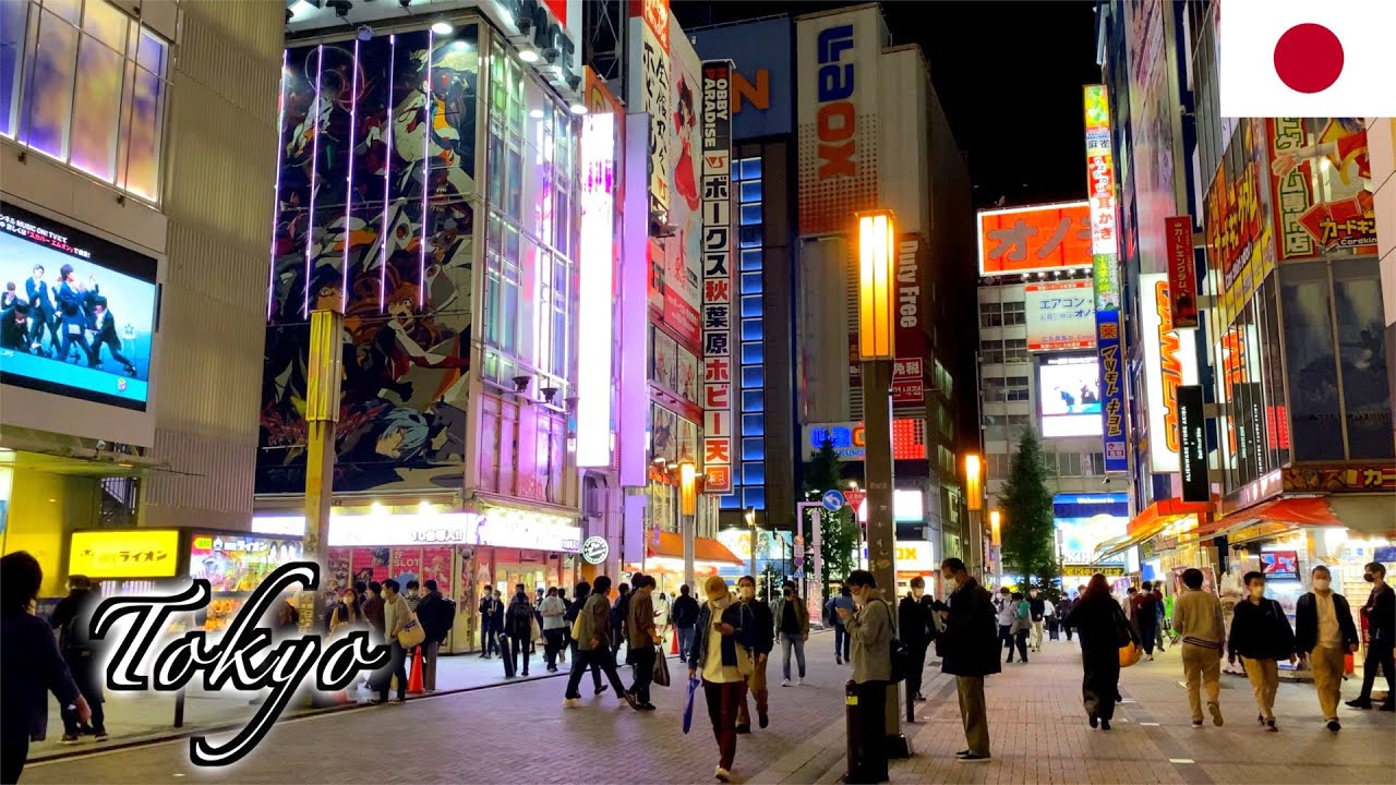 🇯🇵Tokyo Night Walk - Akihabara | Otaku Culture -【4K 60fps】