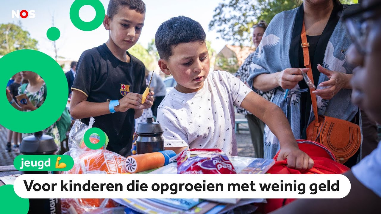 Kinderen krijgen tas vol leuke dingen: 'Normaal heb ik geen bal'