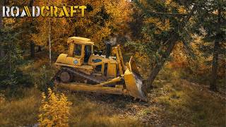 Roadcraft | Destocando área com o novo trator de esteiras do jogo