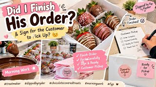 I FINISHED His Order Just in Time for Pickup! 👀🍓😉